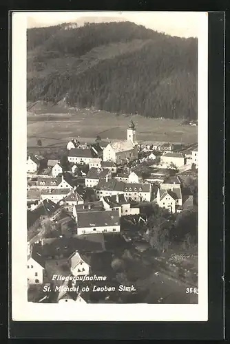 AK St. Michael ob Leoben, Fliegeraufnahme, Teilansicht