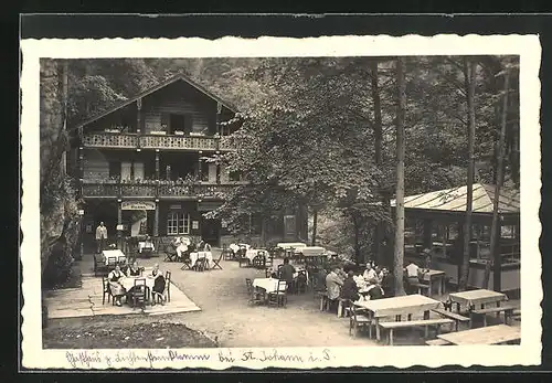 AK St. Johann im Pongau, Gasthaus zur Lichtenstein-Klamm