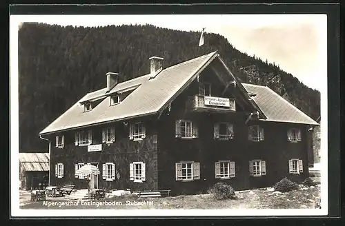 AK Uttendorf, Alpengasthof Enzingerboden im Stubachtal