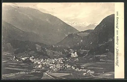 AK Mauterndorf i. Lungau, Ortsansicht vom Mitterberg aus