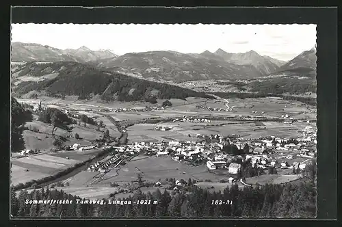 AK Tamsweg i. Lungau, Panorama mit Bergen