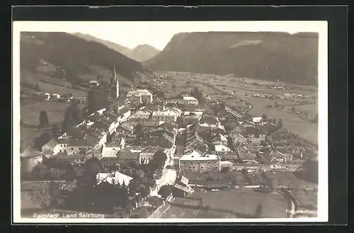 AK Radstadt, Totalansicht aus der Vogelschau