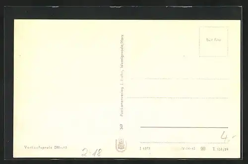 AK Wernigerode, Storchmühle, Rathaus, Karte für Schreibfaule