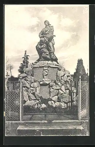AK Rozberice, Denkmal d. K. u. K. Infanterie-Rgts. Hoch- u. Deutschmeister No. 4