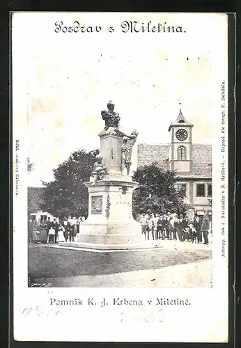 AK Miletin, Pomnik K. J. Erbena