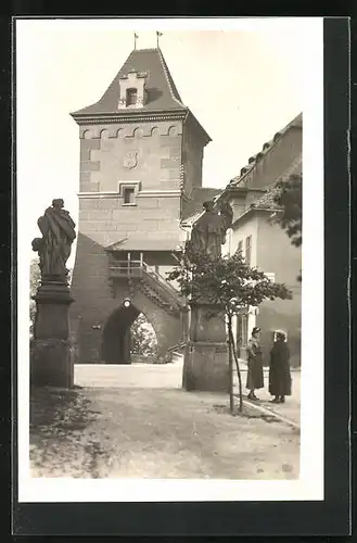 AK Zatec, Strassenpartie am Priestertor