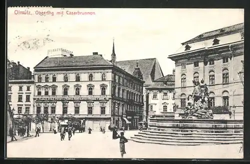 AK Olmütz, Oberring mit Cäsarbrunnen