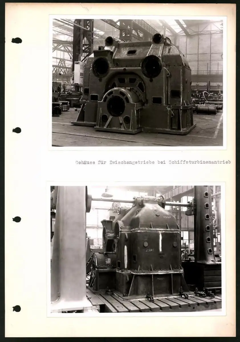 Fotoalbum mit 84 Fotografien Industrie-Werke Karlsruhe AG, Maschinen - und Anlagen Fabrikation, Getriebe, Walzwerke u.a. 11