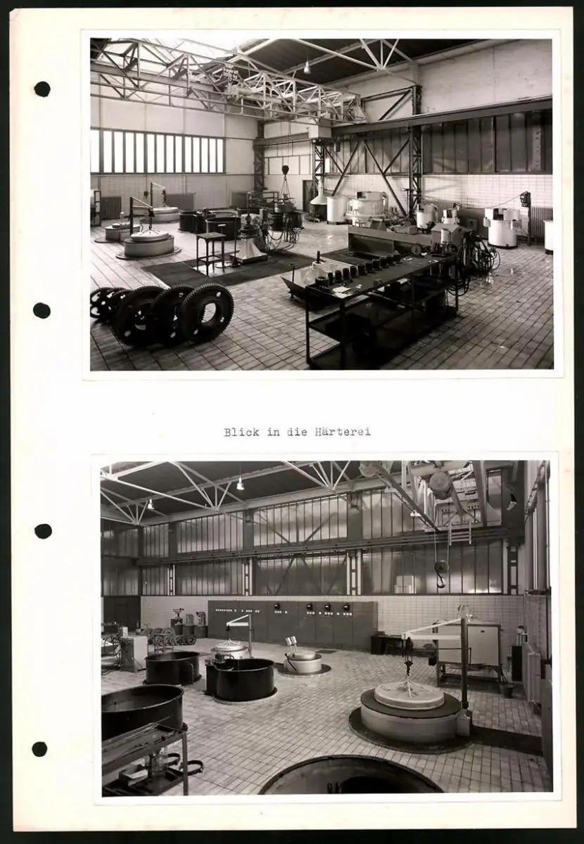 Fotoalbum mit 84 Fotografien Industrie-Werke Karlsruhe AG, Maschinen - und Anlagen Fabrikation, Getriebe, Walzwerke u.a. 13