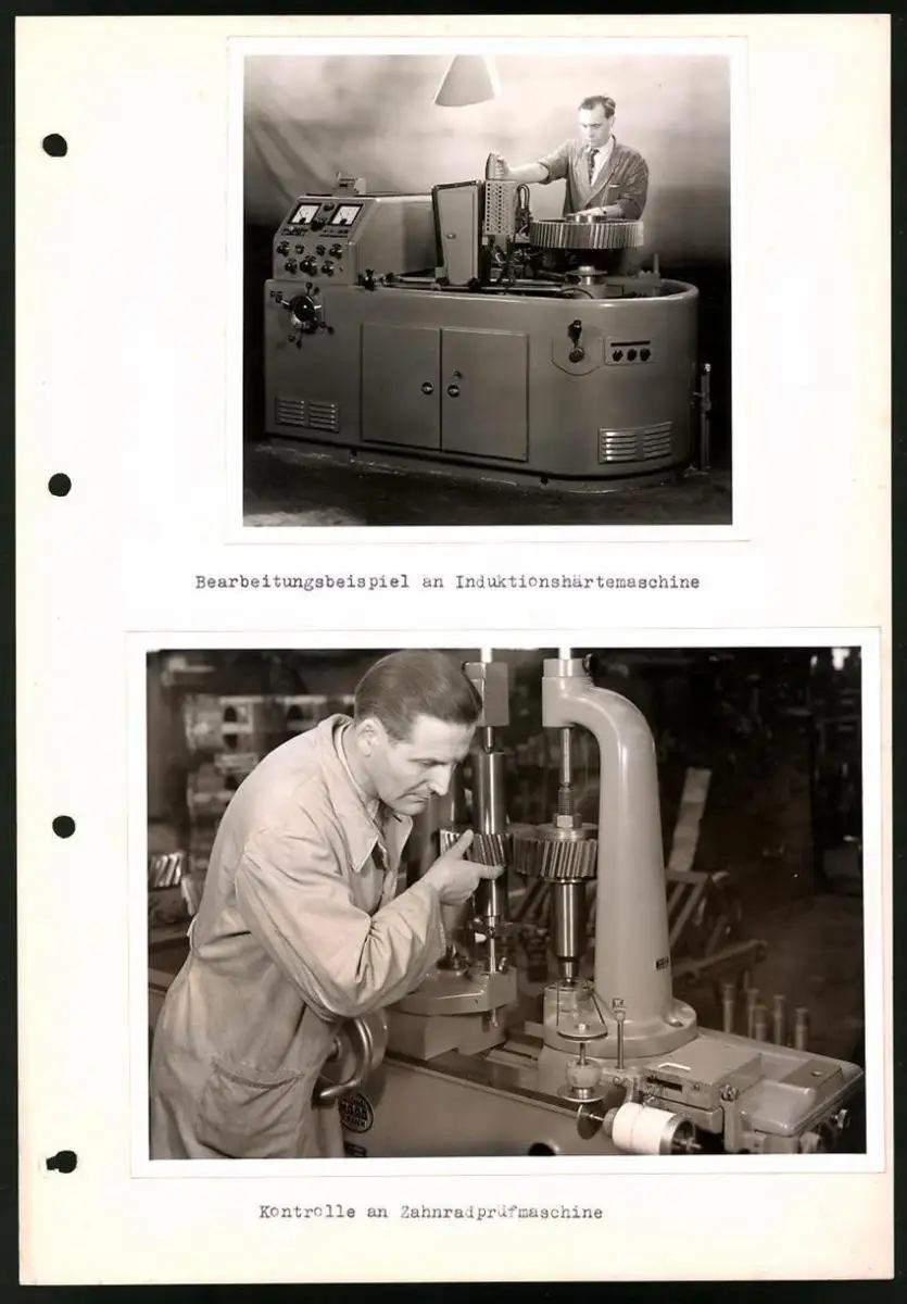 Fotoalbum mit 84 Fotografien Industrie-Werke Karlsruhe AG, Maschinen - und Anlagen Fabrikation, Getriebe, Walzwerke u.a. 15