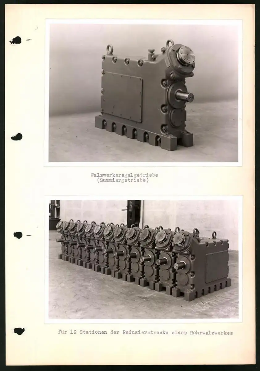 Fotoalbum mit 84 Fotografien Industrie-Werke Karlsruhe AG, Maschinen - und Anlagen Fabrikation, Getriebe, Walzwerke u.a. 27