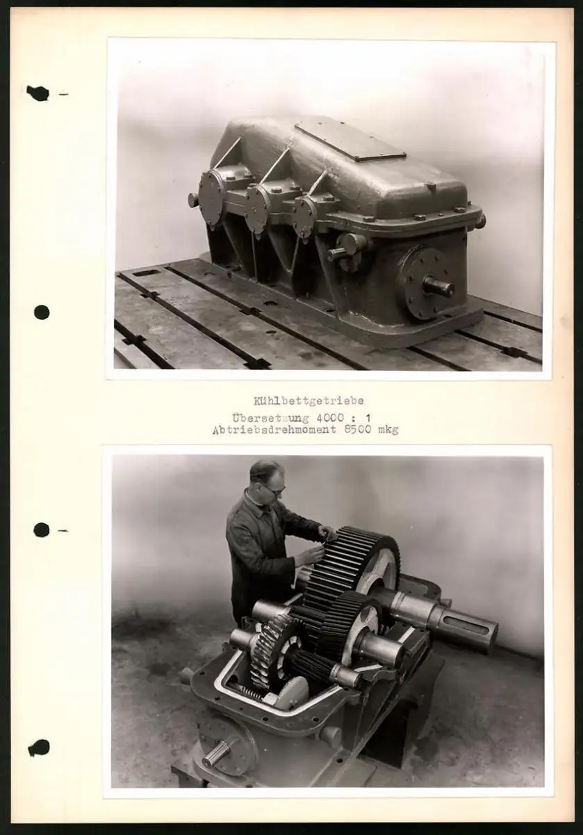 Fotoalbum mit 84 Fotografien Industrie-Werke Karlsruhe AG, Maschinen - und Anlagen Fabrikation, Getriebe, Walzwerke u.a. 3