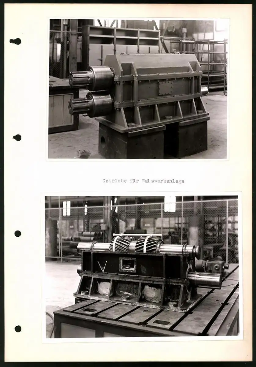 Fotoalbum mit 84 Fotografien Industrie-Werke Karlsruhe AG, Maschinen - und Anlagen Fabrikation, Getriebe, Walzwerke u.a. 34