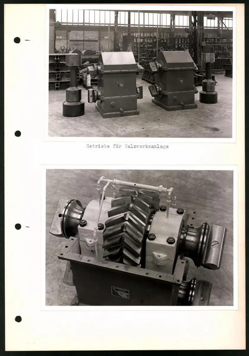Fotoalbum mit 84 Fotografien Industrie-Werke Karlsruhe AG, Maschinen - und Anlagen Fabrikation, Getriebe, Walzwerke u.a. 35