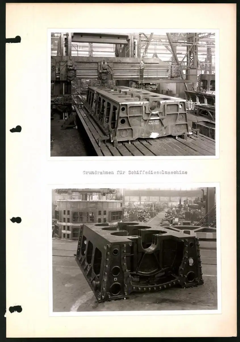 Fotoalbum mit 84 Fotografien Industrie-Werke Karlsruhe AG, Maschinen - und Anlagen Fabrikation, Getriebe, Walzwerke u.a. 48