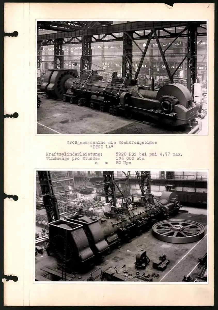 Fotoalbum mit 84 Fotografien Industrie-Werke Karlsruhe AG, Maschinen - und Anlagen Fabrikation, Getriebe, Walzwerke u.a. 51