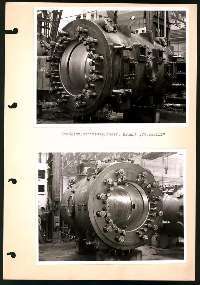 Fotoalbum mit 84 Fotografien Industrie-Werke Karlsruhe AG, Maschinen - und Anlagen Fabrikation, Getriebe, Walzwerke u.a. 53