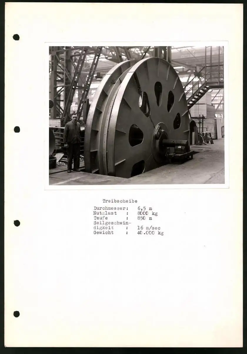 Fotoalbum mit 84 Fotografien Industrie-Werke Karlsruhe AG, Maschinen - und Anlagen Fabrikation, Getriebe, Walzwerke u.a. 8