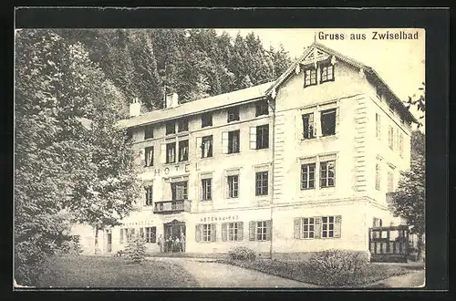 AK Zwiselbad, Hotel Kuranstalt Abtenau-Bad