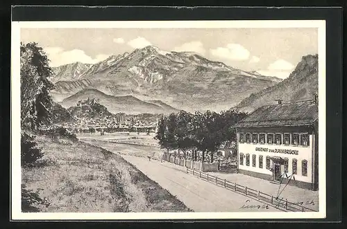 AK Salzburg, Gasthof Plainbrücke