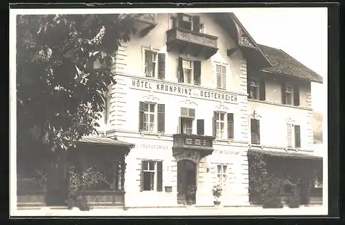 Foto-AK Bruck /Pinzgau, Hôtel Kronprinz von Österreich