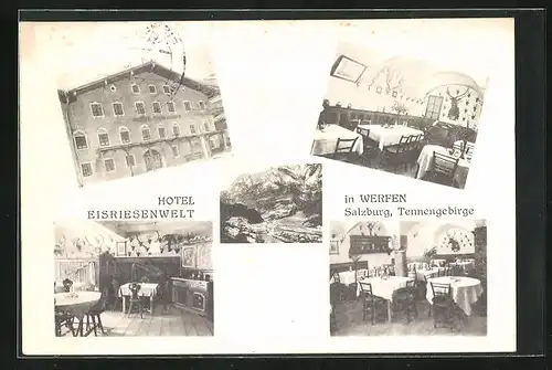 AK Werfen /Tennengebirge, Hotel Eisriesenwelt, Innenansichten