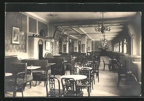 AK Salzburg, Cafe Pitter, Innenansicht