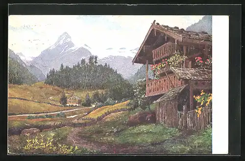 Künstler-AK Kaprun, Birgkogel, Sigmund-Thun-Klamm