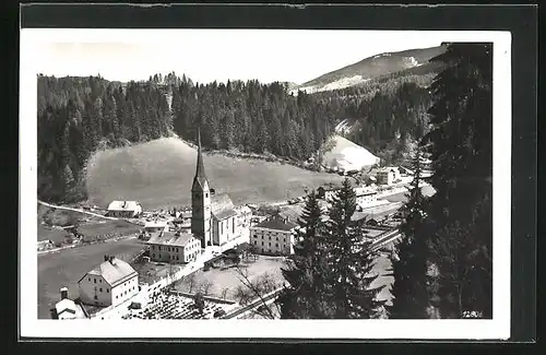 AK Hüttau im Pongau, Totalansicht mit Hochkönig