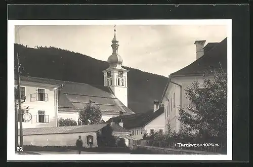 AK Tamsweg, Ortspartie mit Kirche