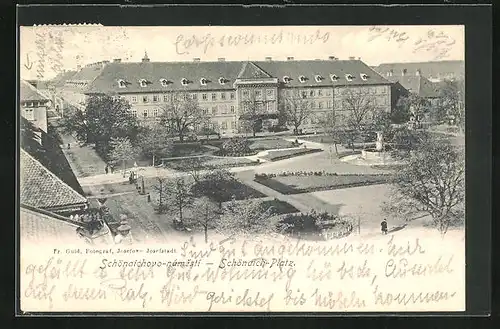 AK Josefstadt / Josefov / Jaromer, Schönaich-Platz