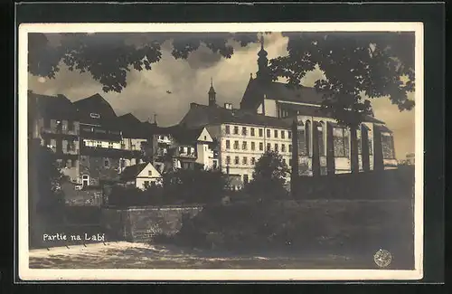 AK Josefstadt / Josefov / Jaromer, Hospodarsko-prumysl krajinska vystava 1926, Partie na Labi