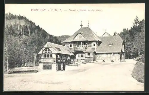 AK Peklo, Blick auf Restaurant