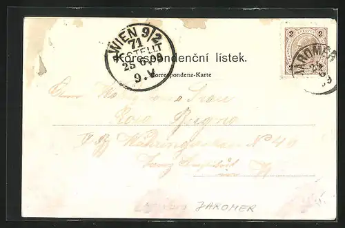 AK Josefstadt / Josefov / Jaromer, Skola, Celkovy pohled, Namesti