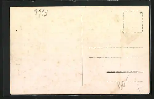 AK Brüx / Most, Denkmal, Kirche, Strassenpartien im Ort