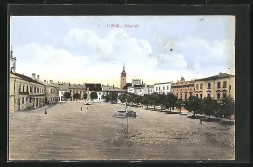 AK Leipnik /Lipnik, Námesti, Marktplatz