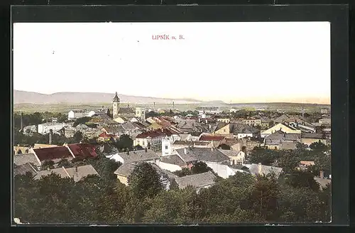 AK Leipnik /Lipnik, Blick über die Stadt