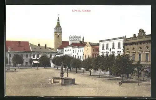 AK Leipnik /Lipnik, Námesti, Marktplatz