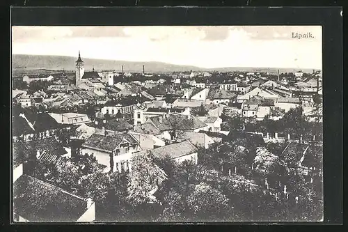 AK Leipnik /Lipnik, Ortsansicht aus der Vogelschau