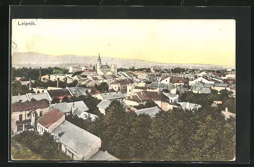 AK Leipnik /Lipnik, Teilansicht der Stadt