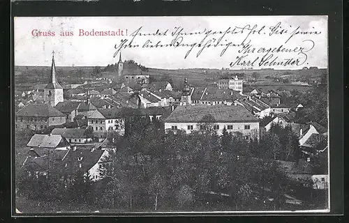 AK Bodenstadt, Panorama der Ortschaft