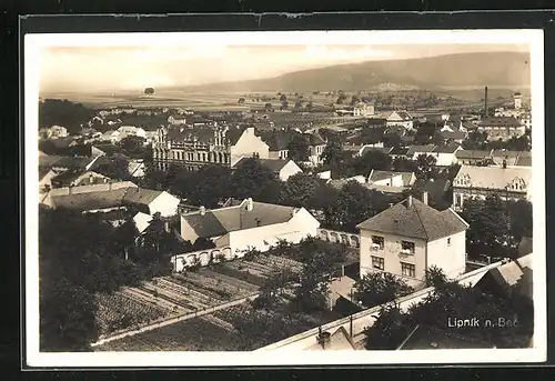 AK Lipnik n. B., Blick auf Häuser der Stadt aus der Vogelschau