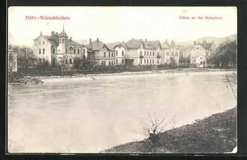 AK Mähr.-Weisskirchen, Villen an der Bretschwa