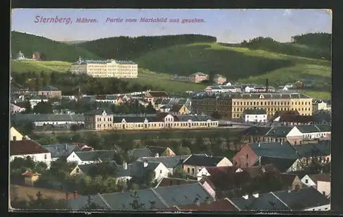 AK Sternberg i. Mähren, Partie vom Mariabild aus gesehen