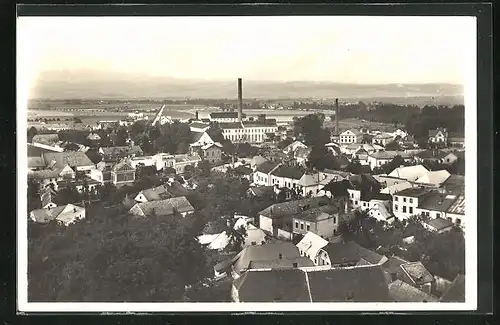 AK Mähr. Neustadt, Ortsansicht aus der Vogelschau