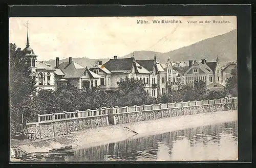 AK Mährisch Weisskirchen, Villen an der Betschwa