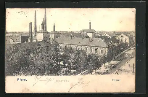 AK Prerov, Pivovar, Ansicht der Bier-Brauerei