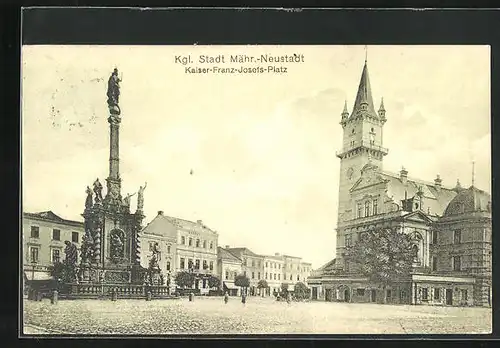 AK Mähr. Neustadt, Kaiser-Franz-Josefs-Platz