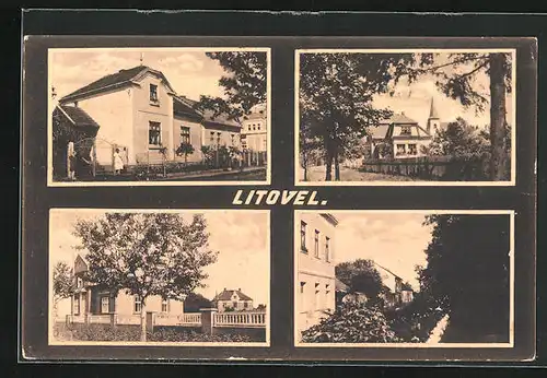 AK Litovel, Gebäudeansichten, Ortspartie