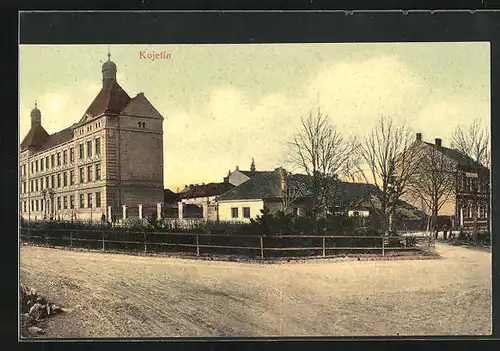 AK Kojetín, Strassenpartie mit Gebäuden